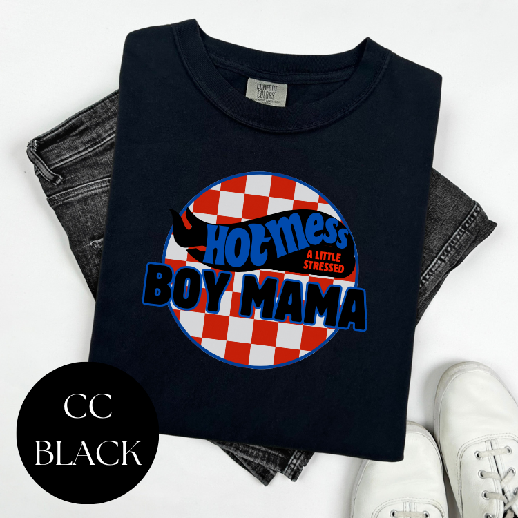 Hot Mess Express Boy Mama T-Shirt