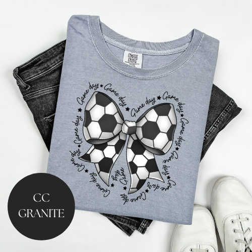 Game Day Soccer Bow T-Shirt