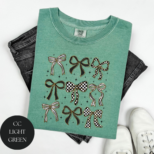Checkered Bow T-Shirt