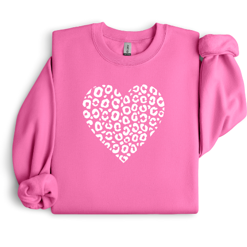 Cheetah Heart Crewneck