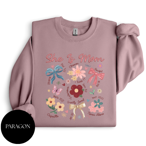 She Is Mom Crewneck