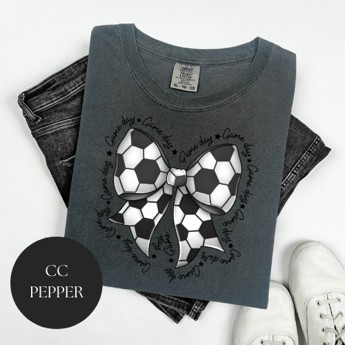 Game Day Soccer Bow T-Shirt