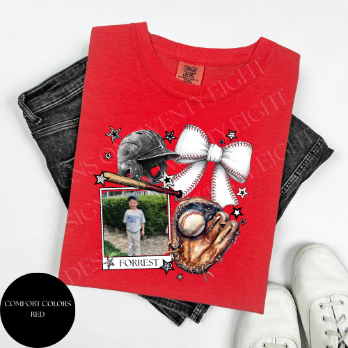 Custom Polaroid Baseball Tee