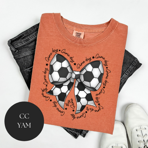 Game Day Soccer Bow T-Shirt