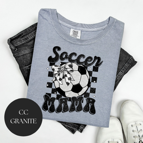 Glitter Soccer Mama T-Shirt