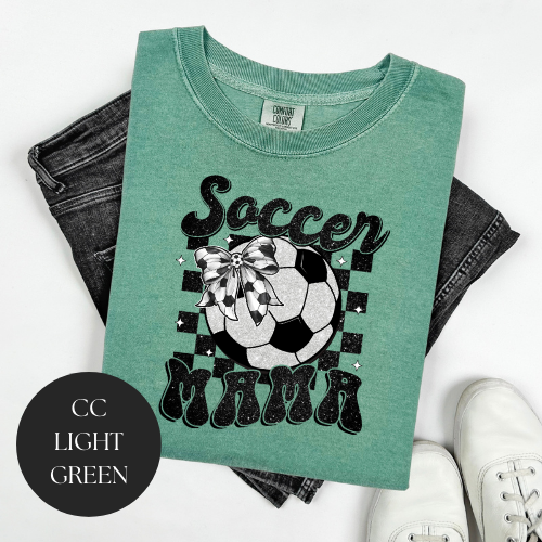 Glitter Soccer Mama T-Shirt