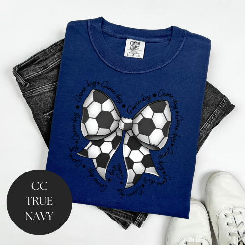 Game Day Soccer Bow T-Shirt