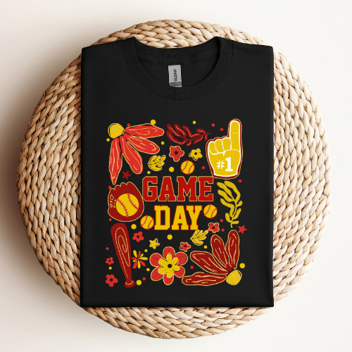 Boho Softball Game Day T-Shirt