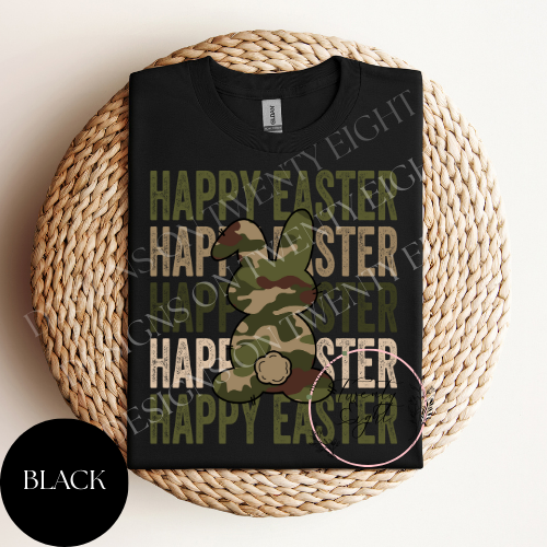 Camo Happy Easter T-Shirt