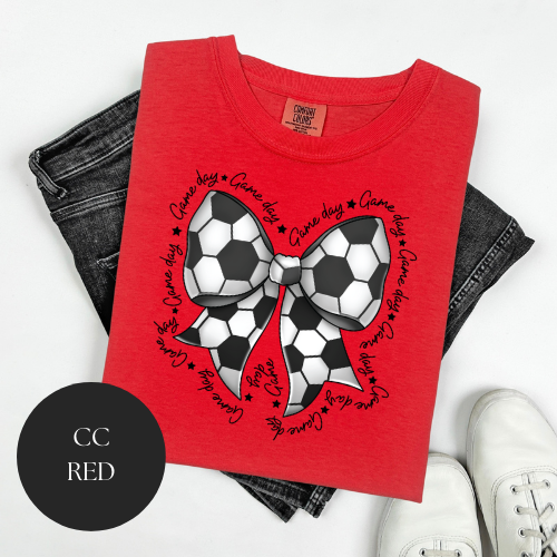 Game Day Soccer Bow T-Shirt