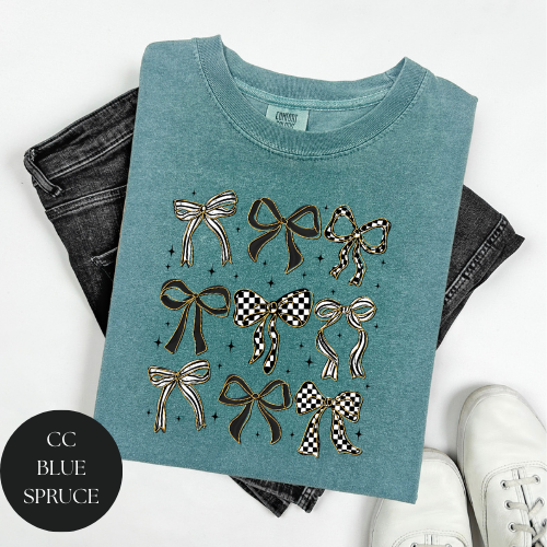 Checkered Bow T-Shirt