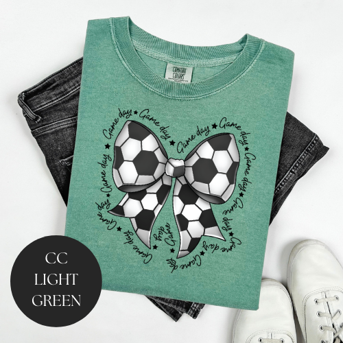 Game Day Soccer Bow T-Shirt