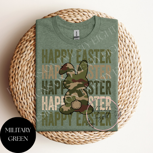 Camo Happy Easter T-Shirt