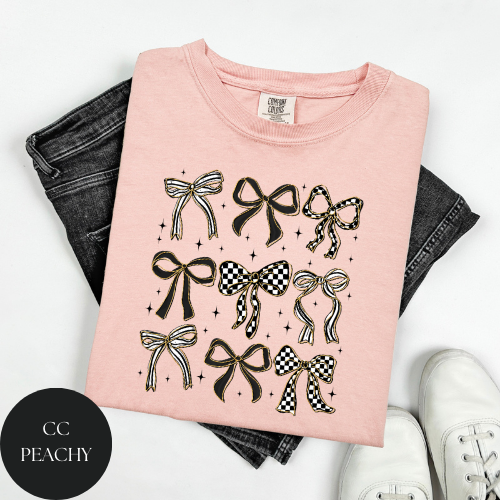 Checkered Bow T-Shirt