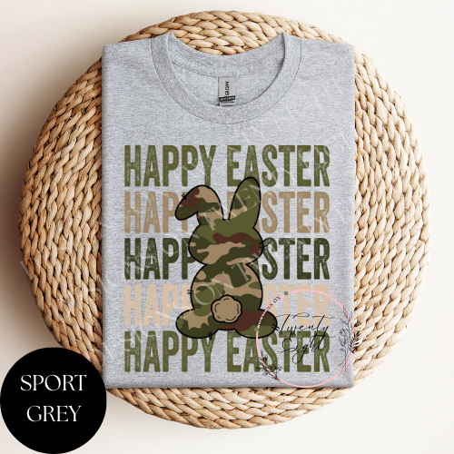 Camo Happy Easter T-Shirt