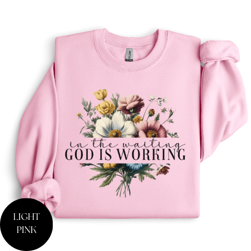 God Is Working Crewneck