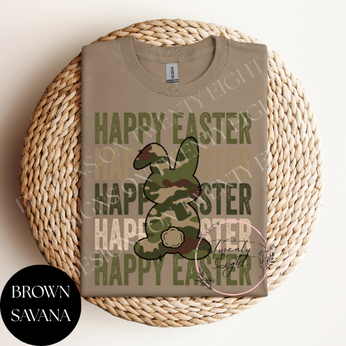 Camo Happy Easter T-Shirt