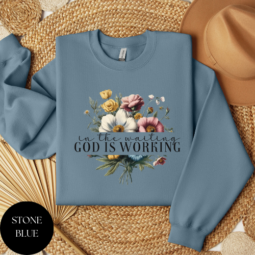 God Is Working Crewneck