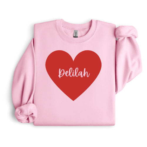 Personalized Heart Crewneck