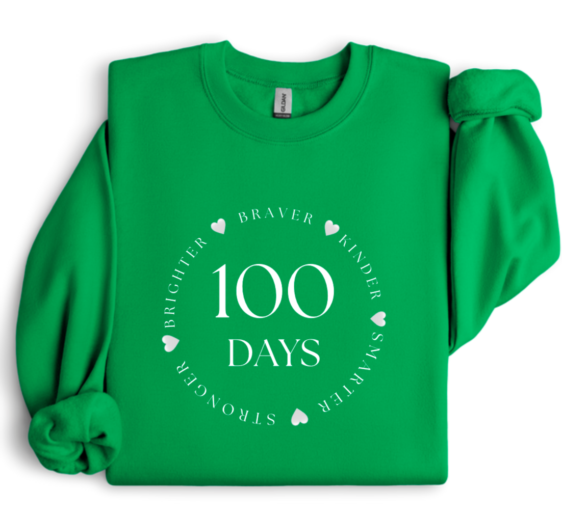 100 Days Brighter.Braver.Kinder.Smarter.Stronger