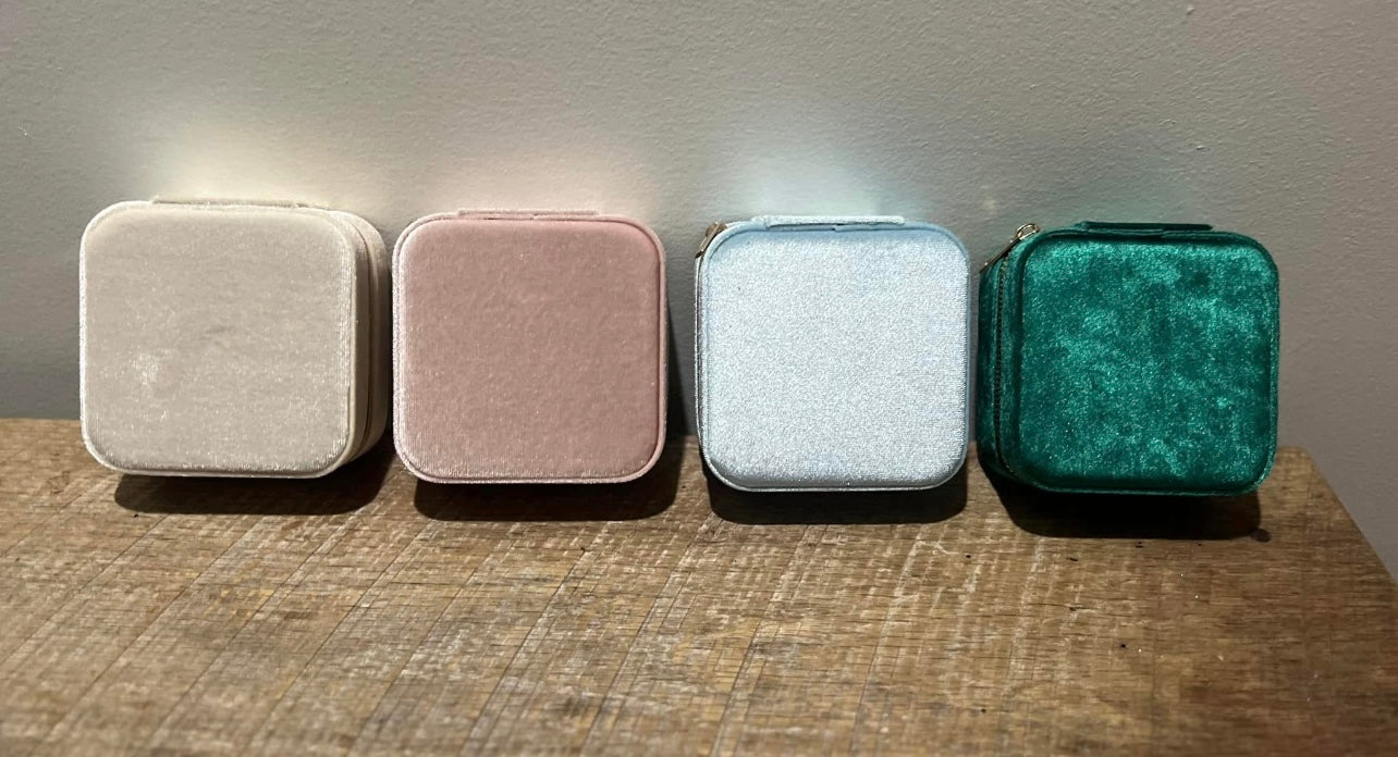 Velvet Travel Jewelry Box