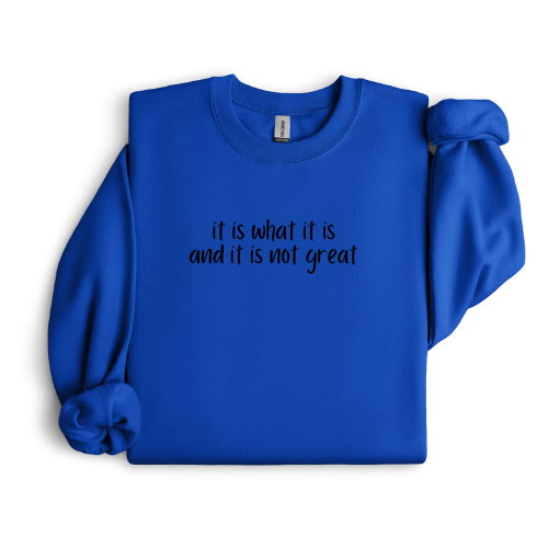 It is what it is crewneck