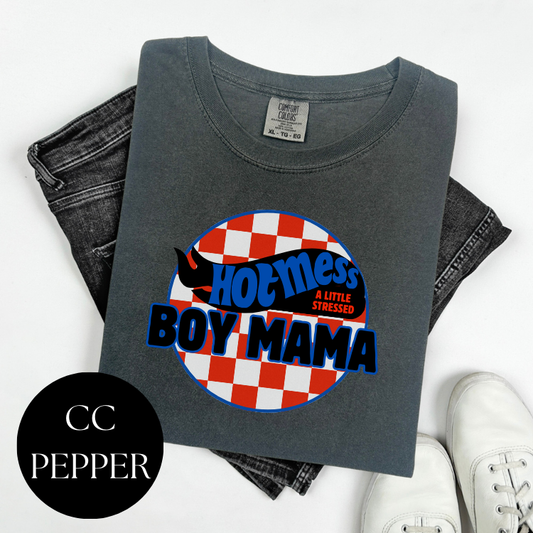 Hot Mess Express Boy Mama T-Shirt