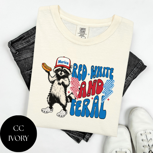Youth Red, White, & Feral T-Shirt