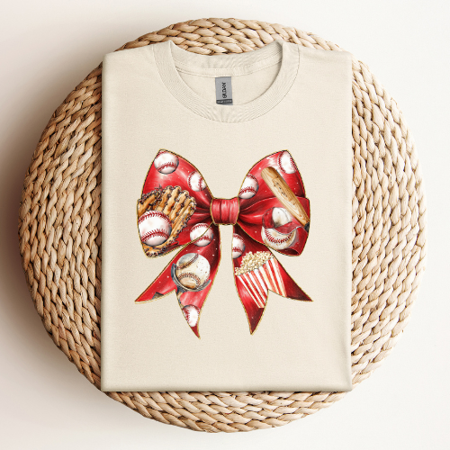 Baseball Bow T-Shirt