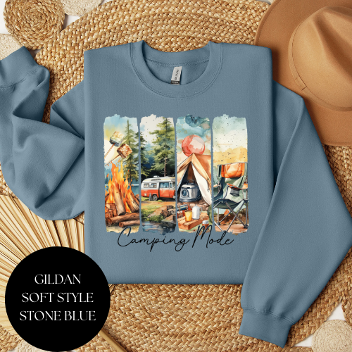 Brush Stroke Camping Mode Crewneck