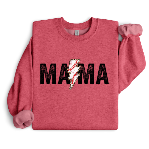 Lightening Mama Baseball Crewneck