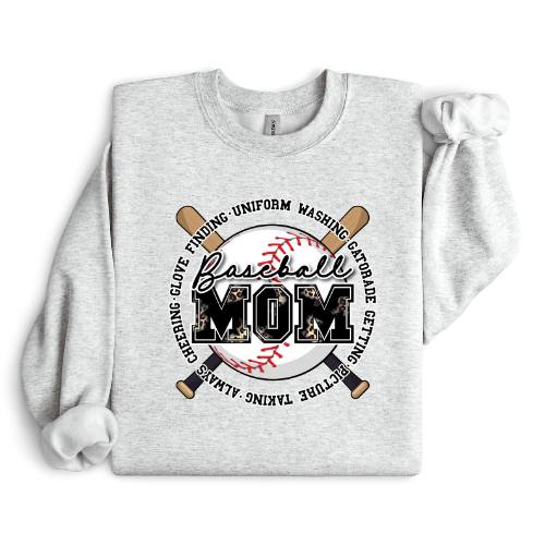 Baseball Mom Bat Crewneck