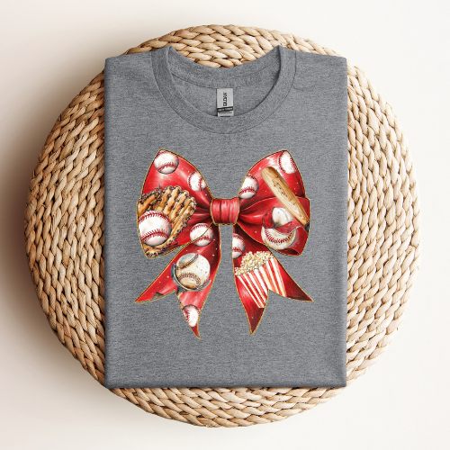 Baseball Bow T-Shirt