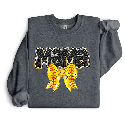 Retro Softball Mama Crewneck