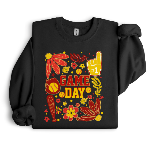 Boho Softball Game Day Crewneck