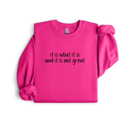 It is what it is crewneck