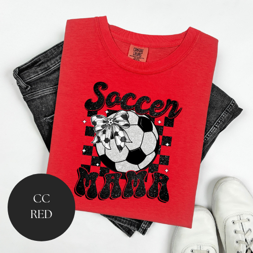 Glitter Soccer Mama T-Shirt