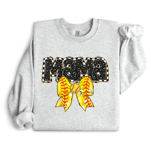 Retro Softball Mama Crewneck