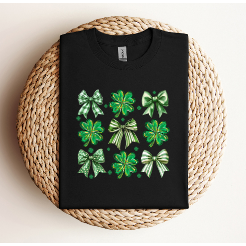 Youth Shamrock Bow T-Shirt