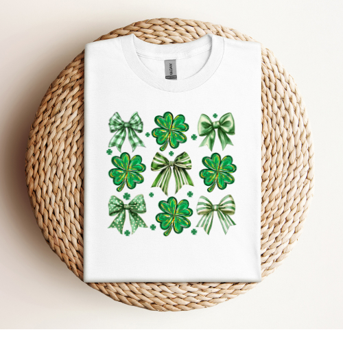 Youth Shamrock Bow T-Shirt