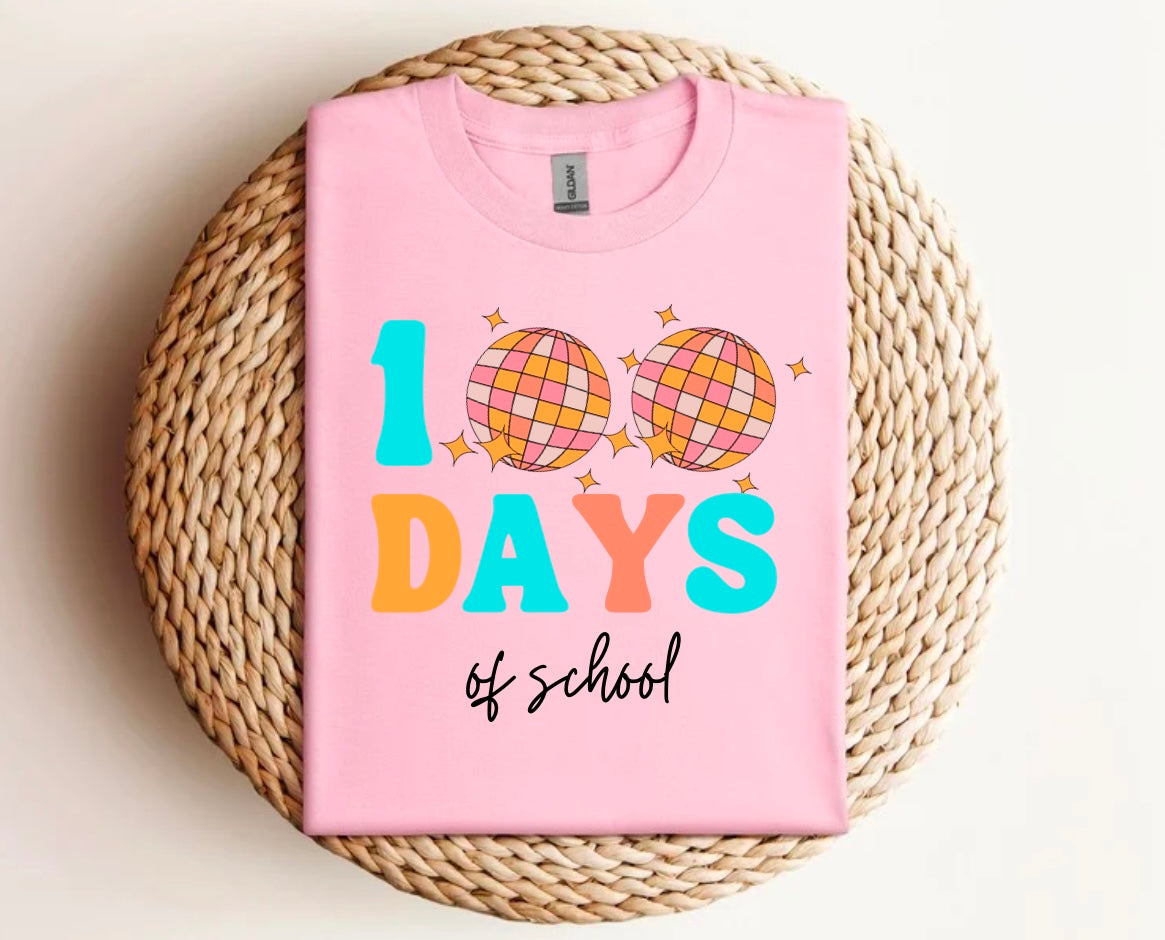 Disco 100 Days of School T-Shirt