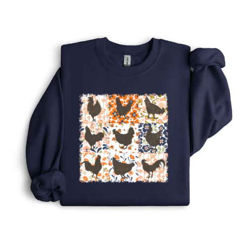 Youth Boho Chicken Crewneck